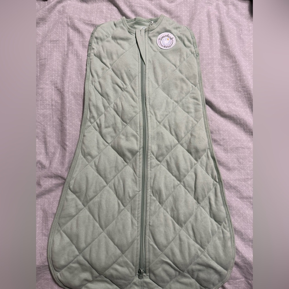 Quilted Baby Sleep Sack in Sage Green